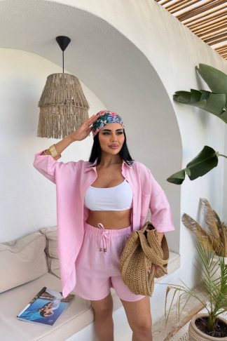 Комплект, Linnen/Cotton Pink