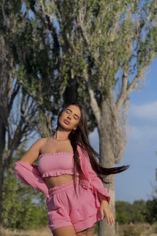 Kомплект, Skirt Muslin 3SET Pink